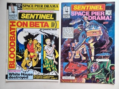 Sentinel 2 3 job lot 1987 Harrier Comics bundle