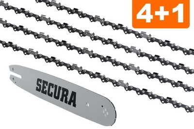 4 Sägeketten + Schwert passend für Frontier FP45 | 45cm 0.325 72TG 1,3mm