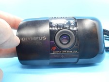 Olympus Infinity Stylus 35mm Film Camera Black Gold Point  Shoot