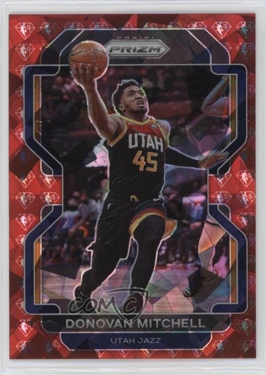2021-22 Panini Prizm NBA 75th Anniversary Diamond 11/75 Donovan Mitchell #72 0qn