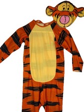 Vintage Disney Winnie The Pooh Tigger Costume With Mask Childs Size 4-6