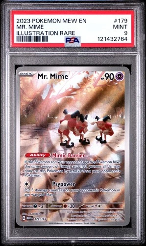2023 POKEMON MEW EN-151 | ILLUSTRATION RARE #179 MR. MIME PSA 9