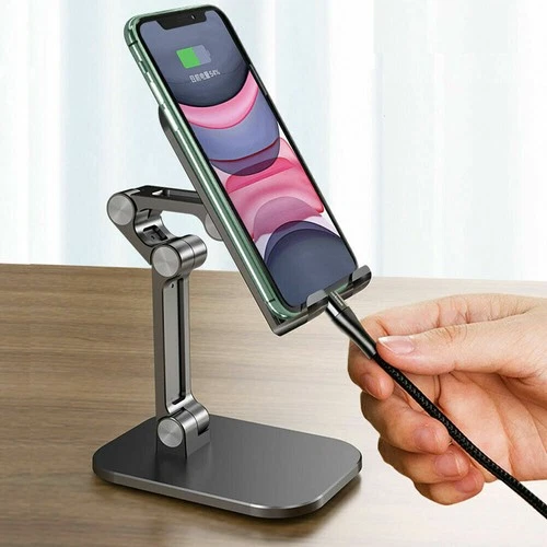 Handys Tablet Desktop Ständer Schreibtisch Halter Halterung Cradle Faltbar für iPhone - Bild 4 von 15