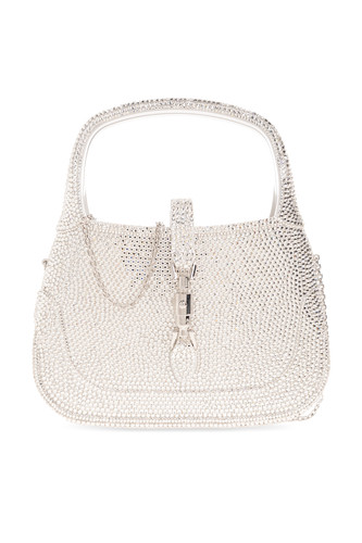 GUCCI Jackie 1961 Silver Crystals Shoulder Bag New & Authentic