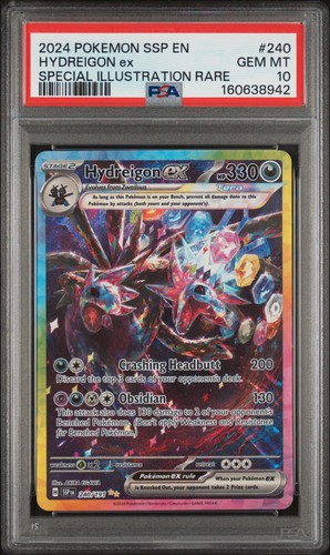 2024 POKEMON SSP EN-SURGING SPARKS SPECIAL ILLUSTRATION RARE HYDREIGON EX PSA 10