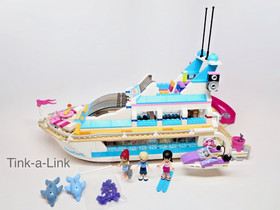 LEGO 41015 Dolphin Cruiser Yacht Friends Set Complete Seadoo Water Skiing Boat