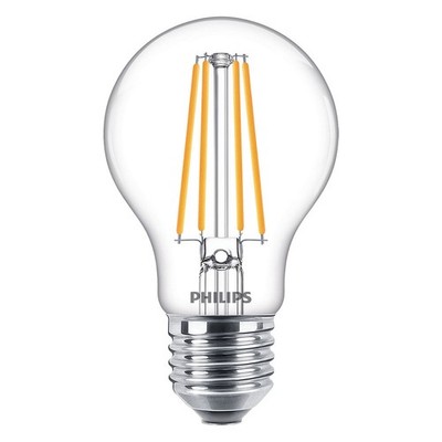 Philips LED Filament Lampe A60 Birne 8,5W = 75W E27 klar 1055lm warmweiß 2700K