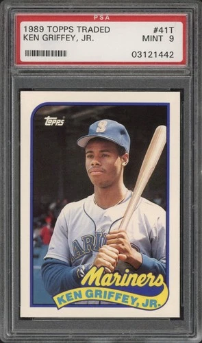 1989 Topps Traded Ken Griffey Jr. RC #41T PSA 9 MINT HOF Seattle Mariners