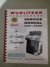 WURLITZER  Model 2304-2304S Jukebox Service Manual 
