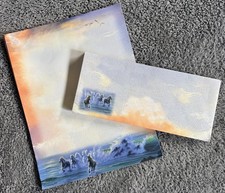 Jim Warren Art Horses Letter Writing Stationery Paper & Matching Envelopes