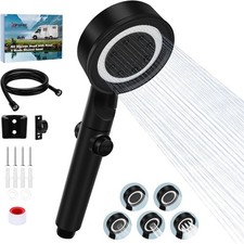 RV Shower Head with Hose, 5 1 Mode High Pressure Shower Head Replacement with On