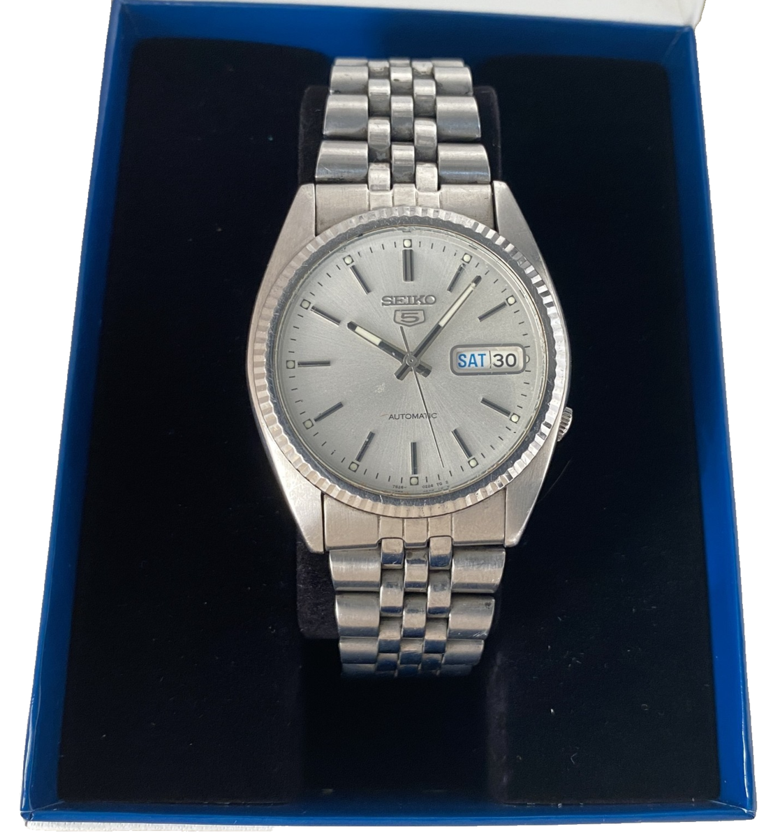 Seiko 5 Sports Silver Men's Watch - SNXJ89 for sale online | eBay