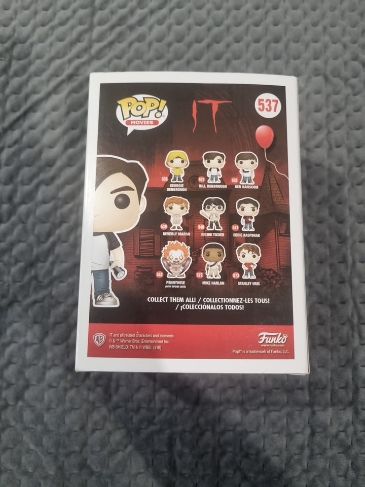 POP187 Figurine Vinyl FUNKO POP IT : Bill Denbrough #537