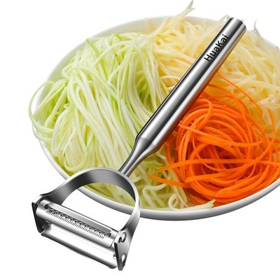 Stainless Steel Vegetable Peeler, 2-in-1 Multi-Function Design,Various Fruits...
