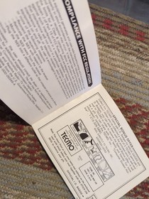 Ninja Gaiden Tecmo Nintendo NES Authentic Manual Only