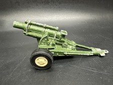 Vintage Tootsietoy US Military Howitzer Army Green Cannon Trailer USA