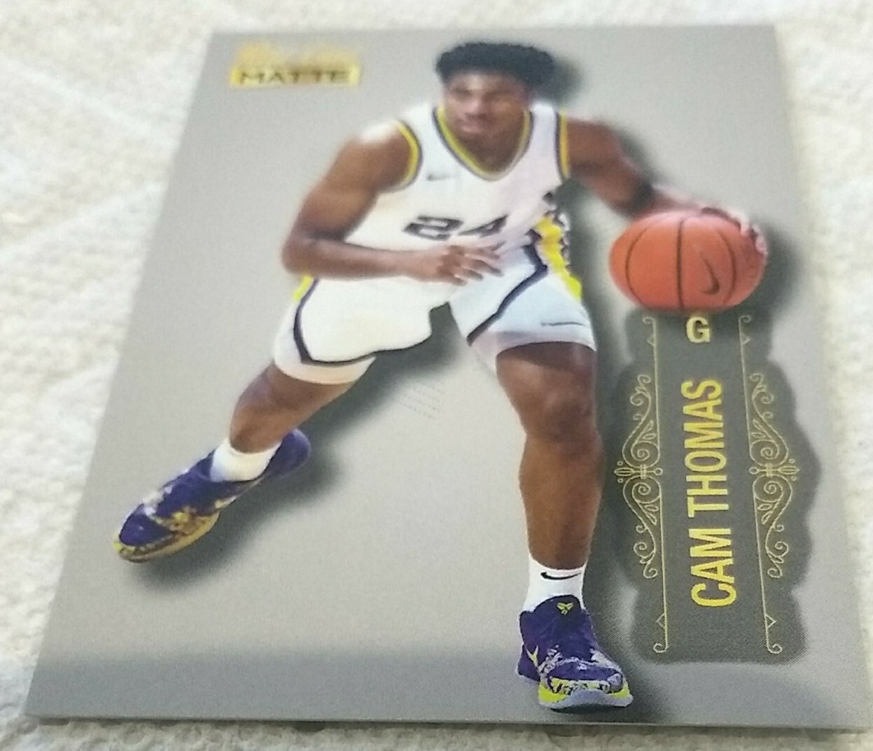 Cam Thomas 2022 Wild Card Matte Basketball White #MB-12 RC LSU Brooklyn Nets HOT