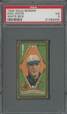 1911 Doc White T205 Gold Border ** PSA 3 ** Piedmont Reverse