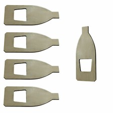 5x 4/4 Violin Silver Master Bow Tip Material Real Silver Tip Tream Thick 0.4mm