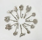 Hooks Sea Life Marine Wall Door Silver Nautical Hooks Iron