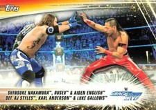 2019 Topps WWE SummerSlam Shinsuke Nakamura Rusev Aiden Def. Styles Anderson #53