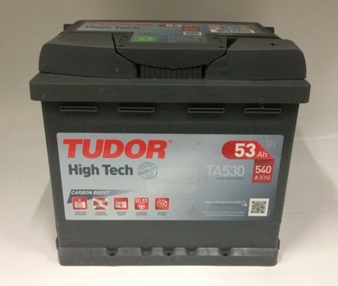 Batterie Tudor High Tech TA530 12V 53Ah 540A - Pour Véhicules, Auto/Moto