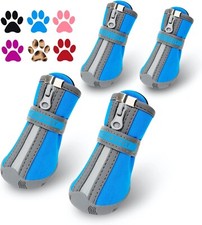 QUMY Dog Shoes for Small Dogs, Puppy Dog Boots  Paw Protectors for Winter Snow