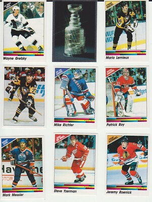 1990-91 Panini NHL Stickers SET BREAK - stars, commons, Hall of Famers, #201-351