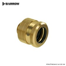 Barrow G1/4" to 14mm Hard Tubing Compression Fitting 14mm OD Rigid TUBE Gold