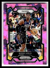 2023-24 Panini Prizm #77 Buddy Hield Prizms Pink Ice
