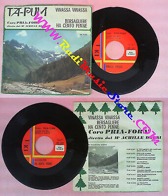 LP 45 7'' PRIA-FORA' Vinassa vinassa Bersagliere ha cento penne no cd mc dvd