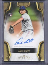 2024 Topps Five Star #FSA-OW Owen White Rookie Auto Rangers RG54