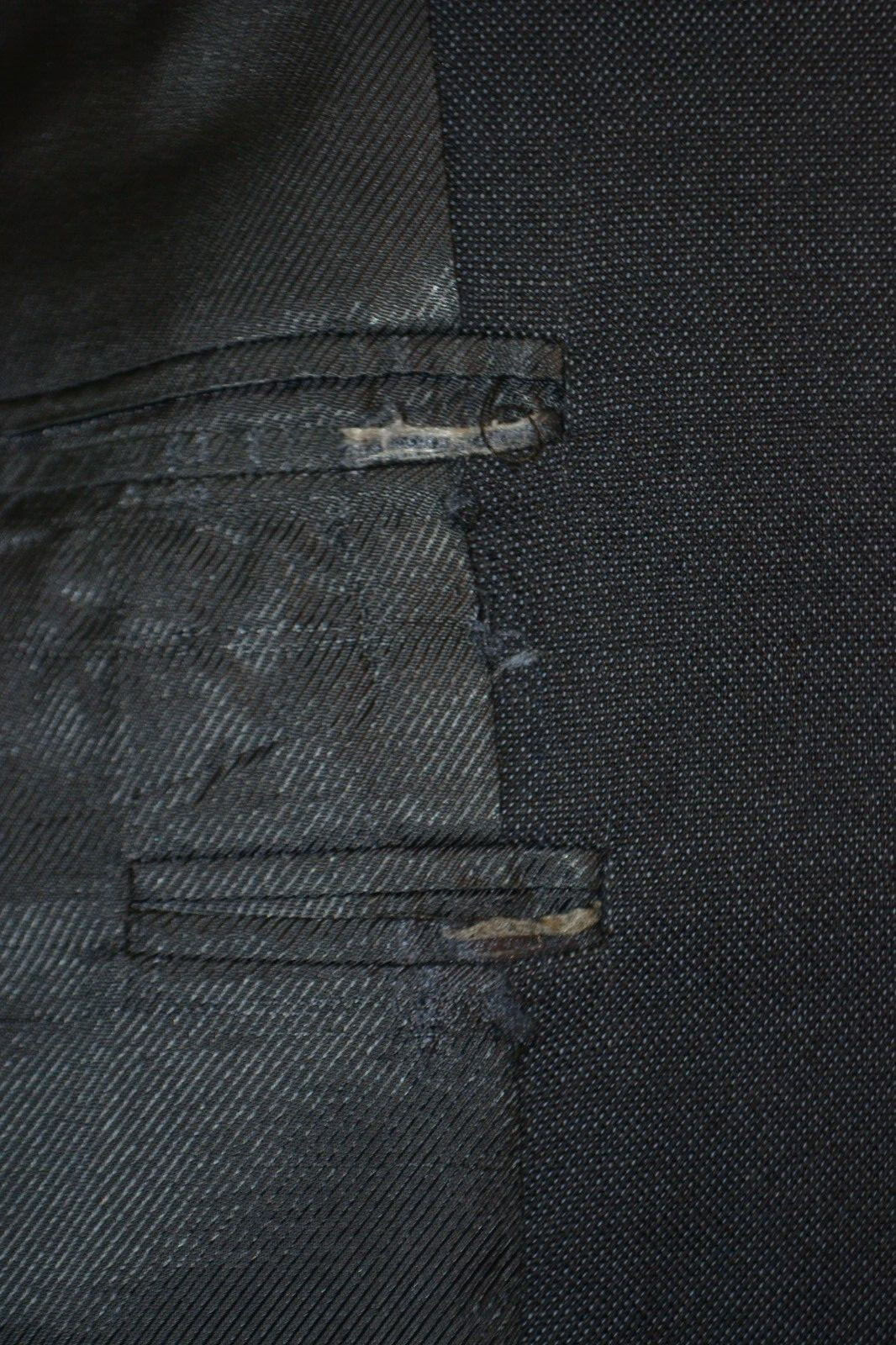 Vintage Burberry Men Navy Blue Wool 2 Front Button Sports Coat Sz 42L thumbnail 12