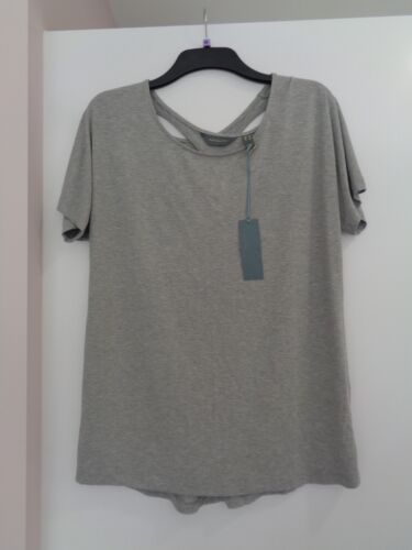 Ruth Langsford QVC Twist Back Top M Heather Grey BNWT - Picture 1 of 5