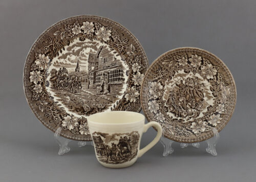 Royal Tudor Coaching Taverns 1828 Teile zur Wahl teller schale tasse braun - Bild 13 von 26