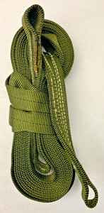 Military parachute 15’ static line OD cotton WWII VIETNAM PARATROOPER AIRBORNE