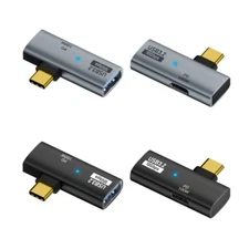 2Pcs USB C Charging Adapter 1 in 2 out Converter PD100W Fast Charging Splitter