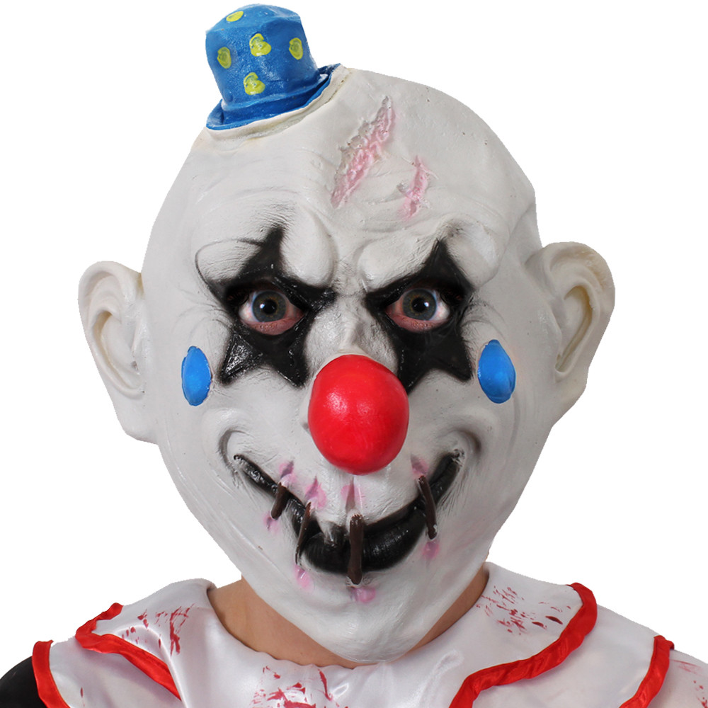 MASCARILLA DE PAYASO ATERRADOR HORROR MAL CIRCO HALLOWEEN DISFRAZ DE DISFRAZ
