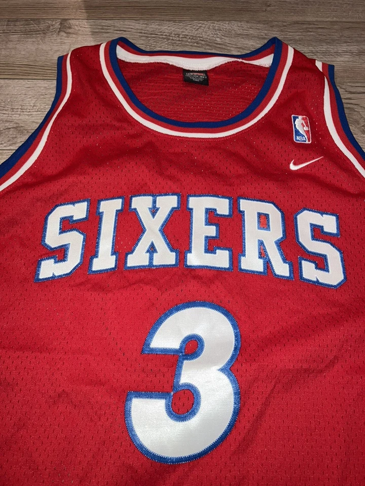 Allen Iverson 1977 Philadelphia 76ers Nike NBA Retro Jersey 3XL 3X mens - Image 4 of 4