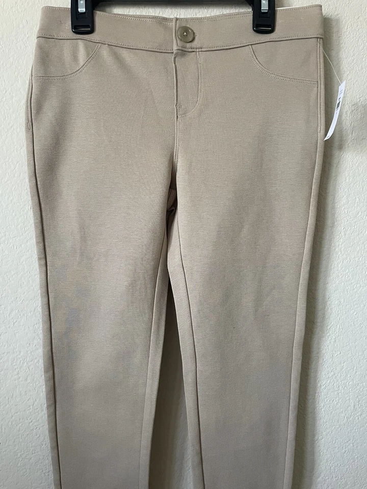 Antiguo Uniforme Azul Marino Tostado Niñas Cintura Ajustable Ponte Tejido Jeggings Pantalones Talla 12 Foto 3 de 4