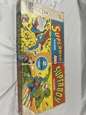 1967 Superman Game and Superboy Game Milton Bradley 4725 - COMPLETE