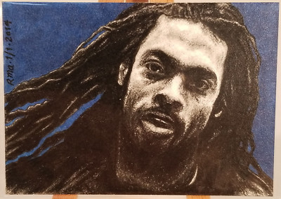 Richard Sherman #25 Sketch Ross Anderberg - Seattle Seahawks - 1/1 Original ACEO