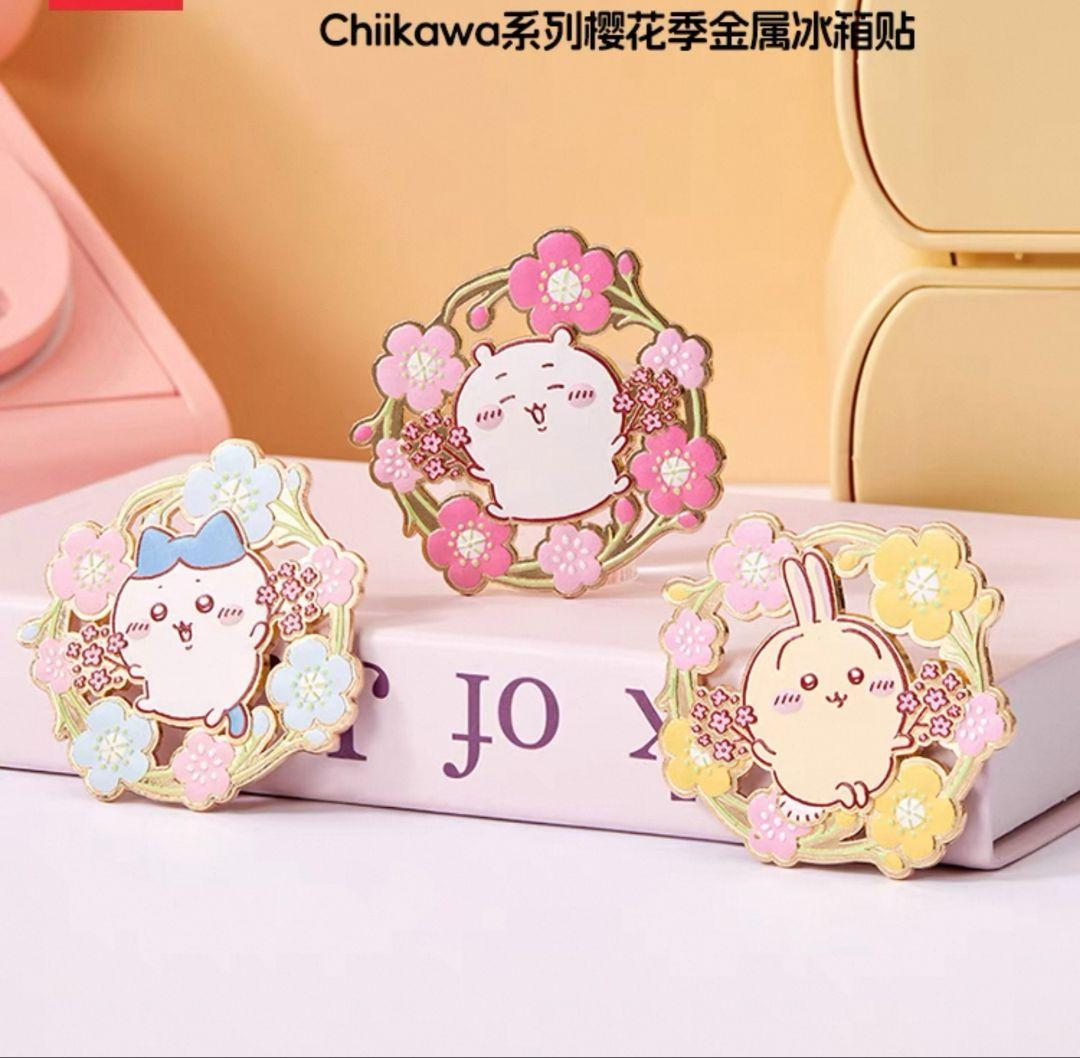 NEW chiikawa usagi rabbit Hachiware cherry blossoms sakura magnet