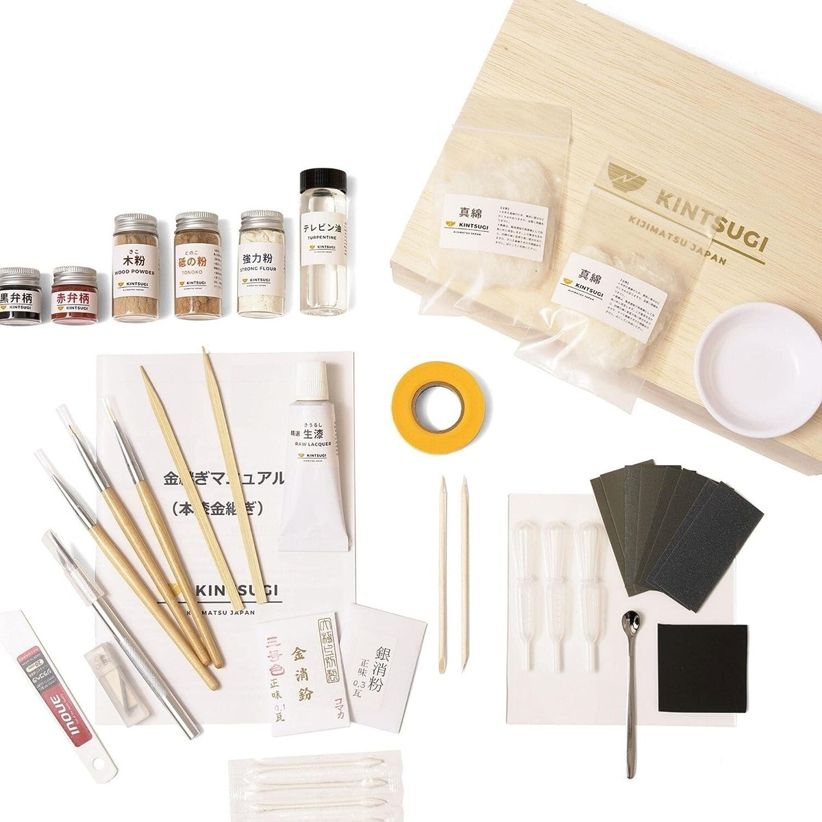 monさん専用【未使用】金継ぎコフレ(KINTSUGI Coffret) KINTSUGI Kit Repair Beginner Full Set Tableware Lacquer