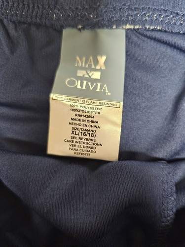 NWT Max & Olivia Boys Top & Longer Length Print Shorts Gray Blue Size XL Pjs - Picture 4 of 7