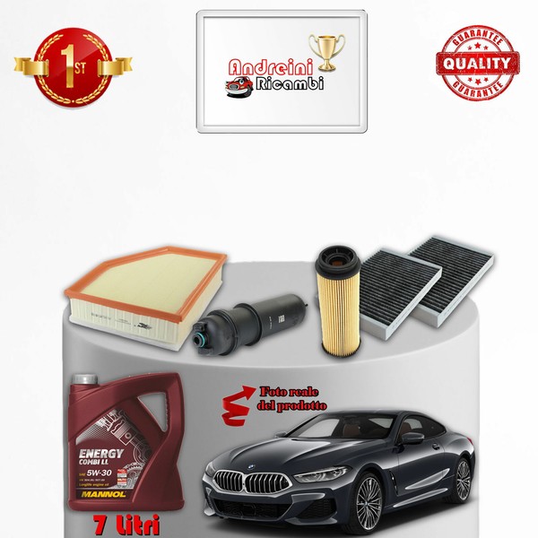 Set Service 4 Filter Und ÖL X BMW Serie 8 G15 840 D Xd 250KW 340CV Von 2020->-image