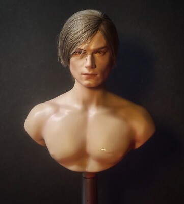 1/6 custom sculpt head Leon Kennedy Resident Evil 4 phicen tbleague