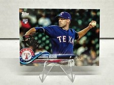 2018 Topps Update Series Baseball Card #US208 Brandon Mann RC Texas Rangers