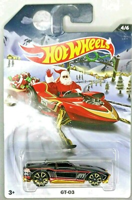 Hot Wheels NEW Walmart Exclusive CHRISTMAS Holiday Hot Rods GT-03