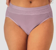 225 BALI 9/2XL Beautifully Confident Purple Period Protection Hi Cut Panties NEW